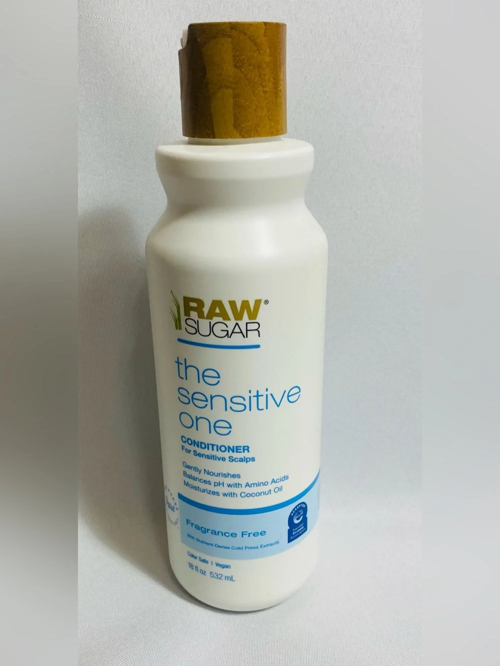 Raw Sugar The Sensitive One Conditioner 18oz Fragrance Free Vegan